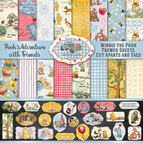 Country Craft Creations - Pooh's Adventure with Friends - 8x8 27 Sheet Collection