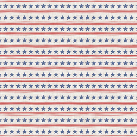Echo Park - Yankee Doodle - 12x12 Single Sheet - Stars And Stripes Forever
