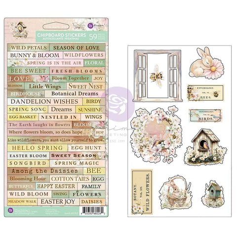 Prima - Among The Wildflowers - Chipboard Stickers