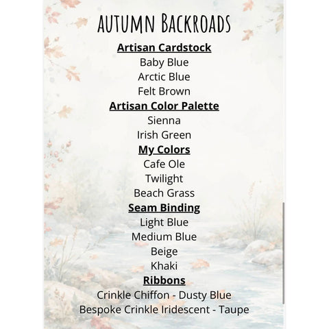 Country Craft Creations - Autumn Backroads - 12x12 Collection Pack