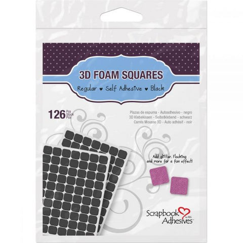 Scrapbook Adhesives - Crafty 3D Foam Square - Black Regular