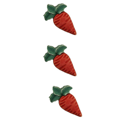 Buttons Galore & More - Carrots 3D Buttons