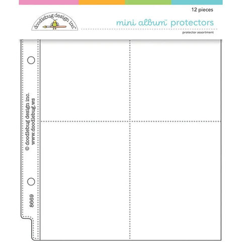 Doodlebug - Mini Album Protectors - Assortment - 12 Pcs