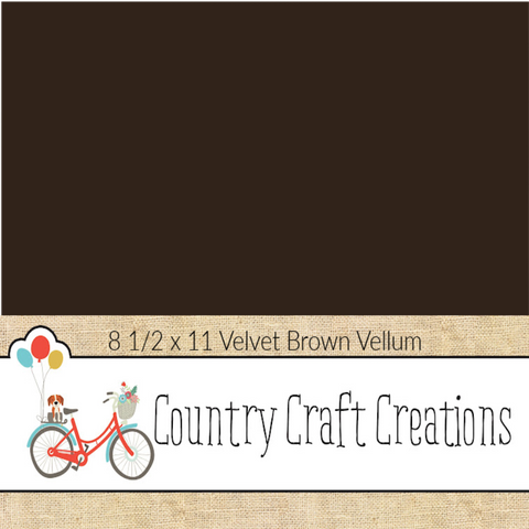 Artisan Cardstock - 65 LB Vellum - Velvet Brown / 15 PK / 8 1/2 x 11 Sheets