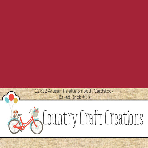 Artisan Cardstock Color Palette - Smooth Cardstock - Baked Brick #18 - Single Sheet