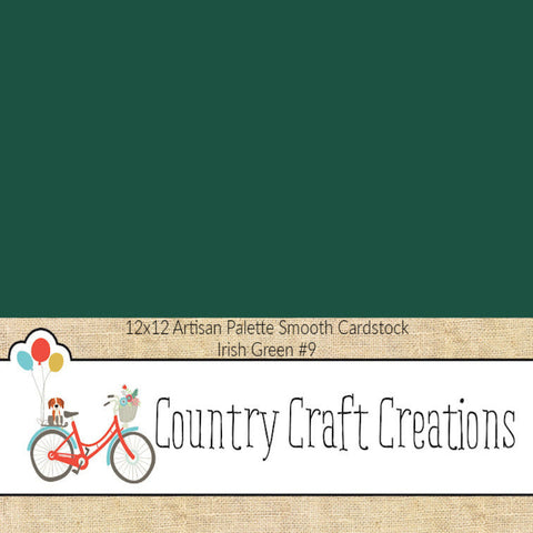 Artisan Cardstock Color Palette - Smooth Cardstock - Irish Green #9 - Single Sheet