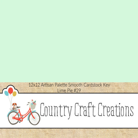 Artisan Cardstock Color Palette - Smooth Cardstock - Key Lime Pie #29 - Single Sheet