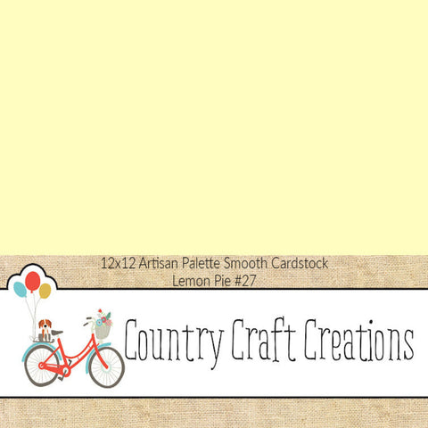 Artisan Cardstock Color Palette - Smooth Cardstock - Lemon Pie #27 - Single Sheet