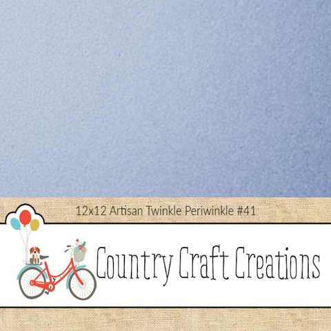 Artisan Cardstock Color Palette - 100 lb Twinkle Cardstock - Periwinkle - Single Sheet #41