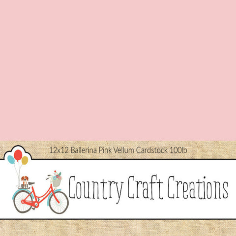 Artisan Cardstock - Ballerina Pink 100lb / 24 PK / 12 x12 Sheets