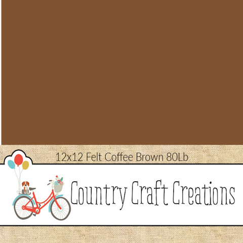 Artisan Cardstock - Felt Coffee Brown - 12x12 - 15 Pack