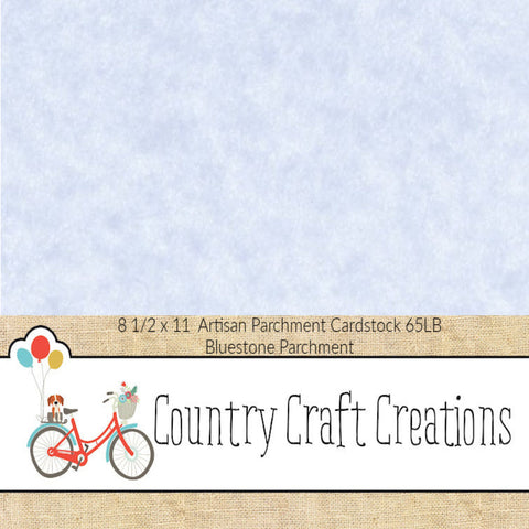 Artisan Cardstock - 65 LB Vellum - Bluestone Parchment / 15 PK / 8 1/2 x 11 Sheets