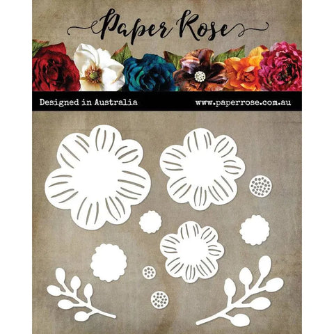 Paper Rose - Metal Cutting Die - Etched Blooms 2 / 28933