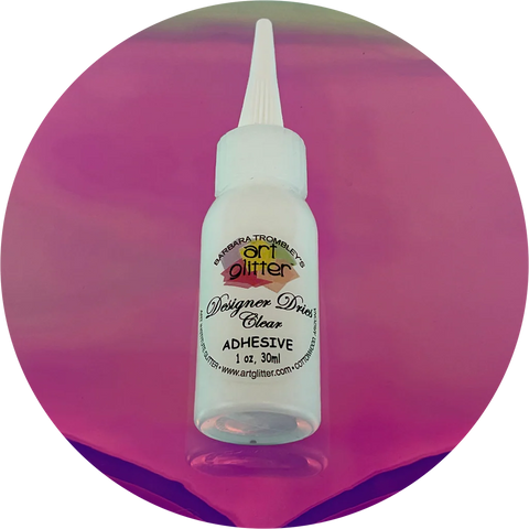 Art Glitter Glue - 1 oz Designer Adhesive - Dries Clear