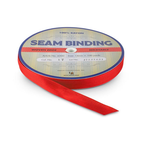 Seam Binding - By The Yard - Bright Red