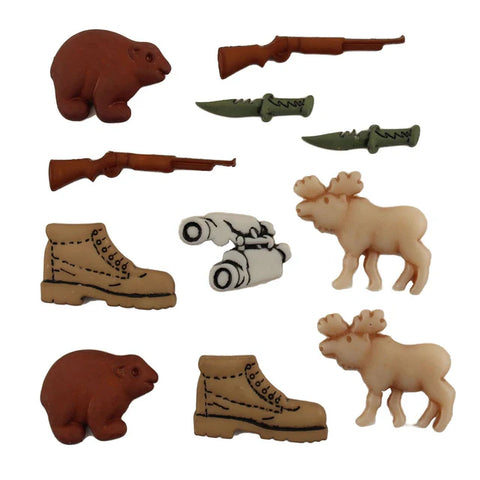 Buttons Galore & More - Buttons - Hunting 4006