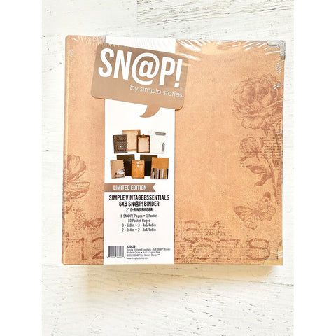 Simple Stories - SN@P 6X8 Binder - Simple Vintage Essentials Limited Edition Binder