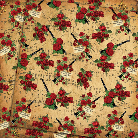 Country Craft Creations - The Music Box 12x12 Single Sheets / #3