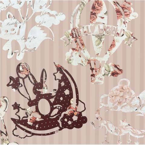Country Craft Creations -  Sweet Beginnings Wooden Ephemera Pieces