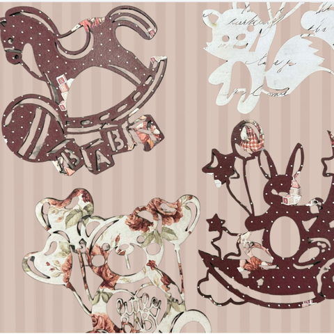 Country Craft Creations -  Sweet Beginnings Wooden Ephemera Pieces