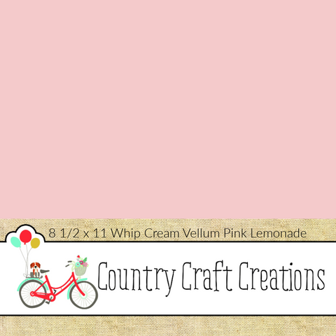 Artisan Cardstock - 65 LB Vellum - Pink Lemonade / 15 PK / 8 1/2 x 11 Sheets