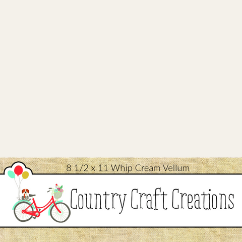 Artisan Cardstock - 65 LB Vellum - Whip Cream / 15 PK / 8 1/2 x 11 Sheets