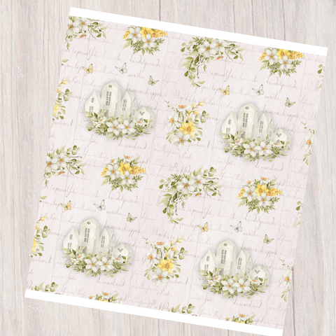 Country Craft Creations - Blossoms in Springtime 12x12 Single Sheets / #3