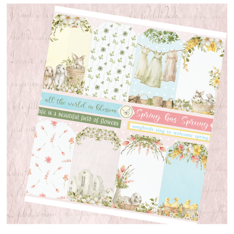 Country Craft Creations - Blossoms in Springtime 12x12 Single Sheets / #1