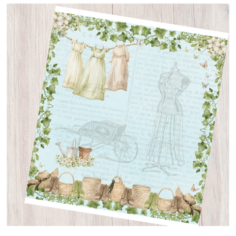 Country Craft Creations - Blossoms in Springtime 12x12 Single Sheets / #8