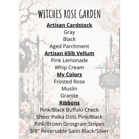 Country Craft Creations - Witches Rose Garden - 8x8 Collection Pack (PREORDER - SHIPPING SEPT 11)