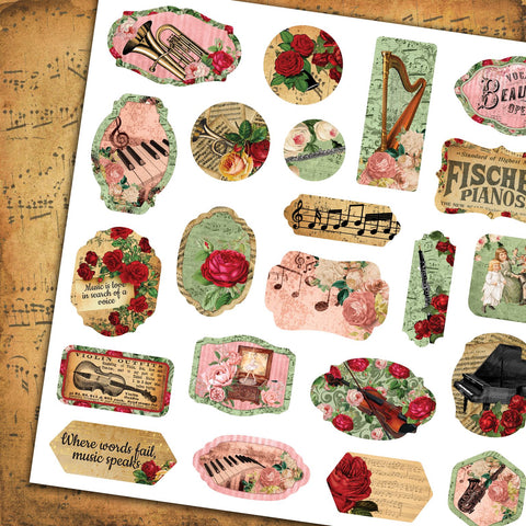 Country Craft Creations - The Music Box 12x12 Single Sheets / #1