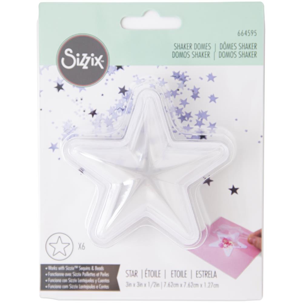 Sizzix - Essential Shaker Domes / Stars 3"