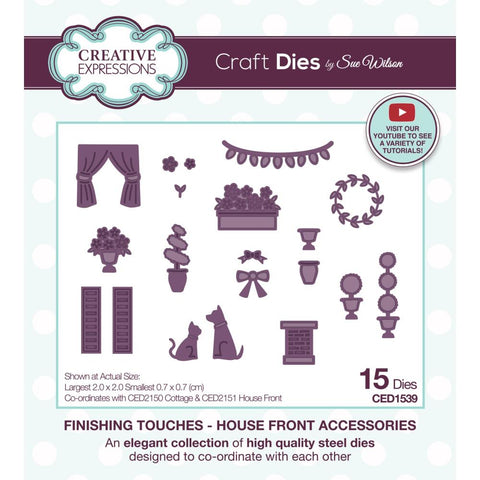 Creative Expressions - Dies -  Finishing Touches House Front Accessories by Sue Wilson