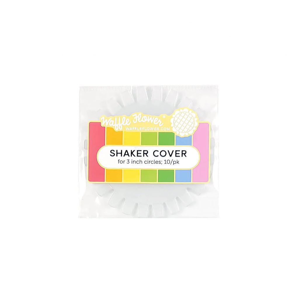 Waffle Flower - Shaker Cover -3 in Flat Circle - 10/PK