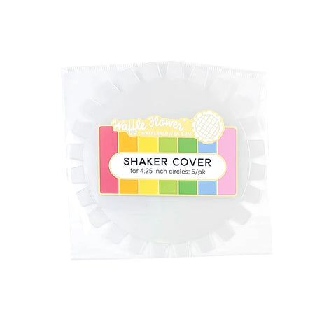 Waffle Flower - Shaker Cover - 4.25 Flat Circle - 5 Pk