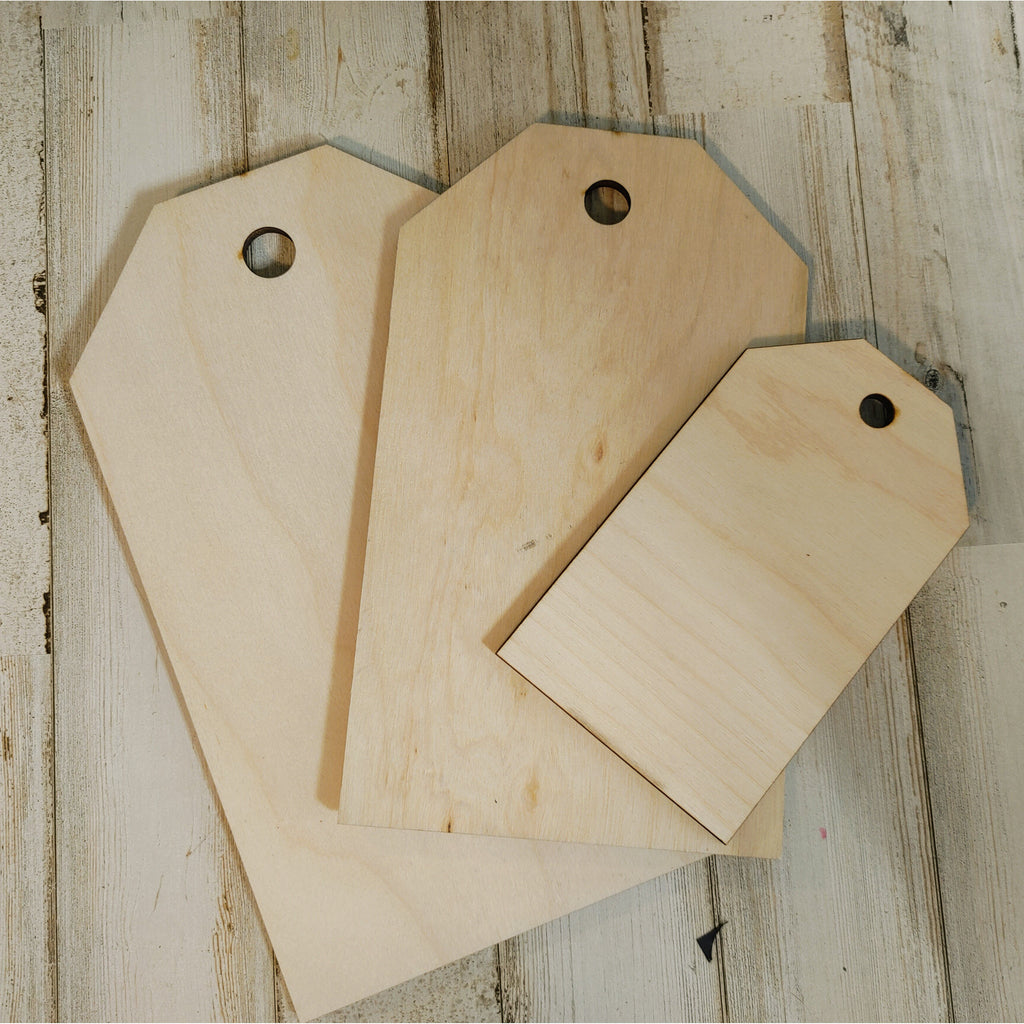 Wooden - Tags - Set of 3