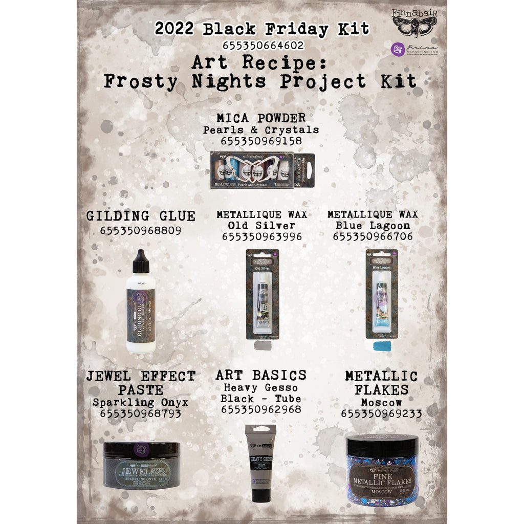 Prima - Mixed Media - Art Recipe: Frosty Nights Project Kit