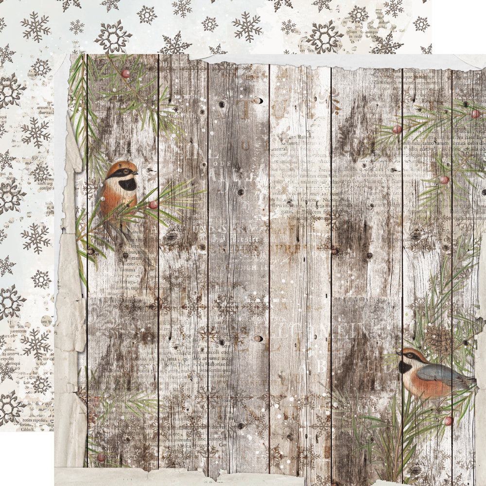 Simple Stories - Simple Vintage Winter Woods - 12x12 Single Sheet - Winter Magic
