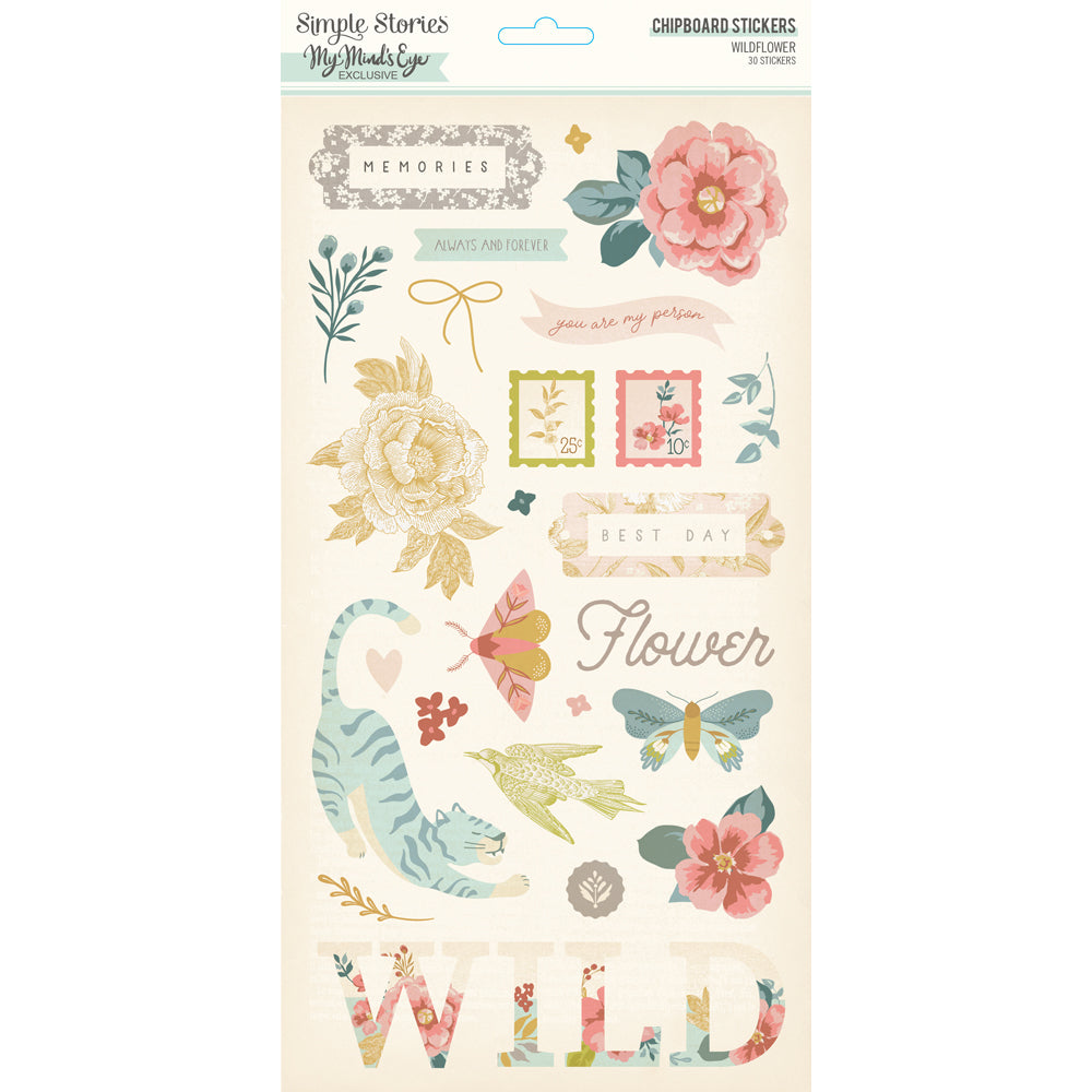 Simple Stories - Wildflower - 6x12 Chipboard