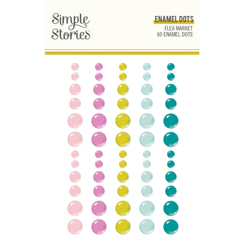 Simple Stories - Flea Market - Enamel Dots