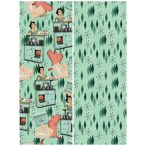 Country Craft Creations - What's Cooking - 8x8 - Cotton Bristolol