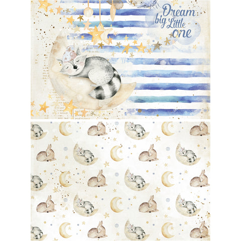 Country Craft Creations - Baby Dreams Boy - 12x12 Cotton Bristol 24 Sheets.