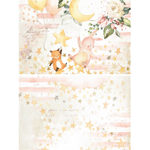 Country Craft Creations - Baby Dreams Girl  - 12x12 Cotton Bristol 24 Sheets.