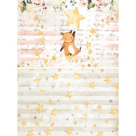 Country Craft Creations - Baby Dreams Girl  - 8x8 Cotton Bristol 24 Sheets.