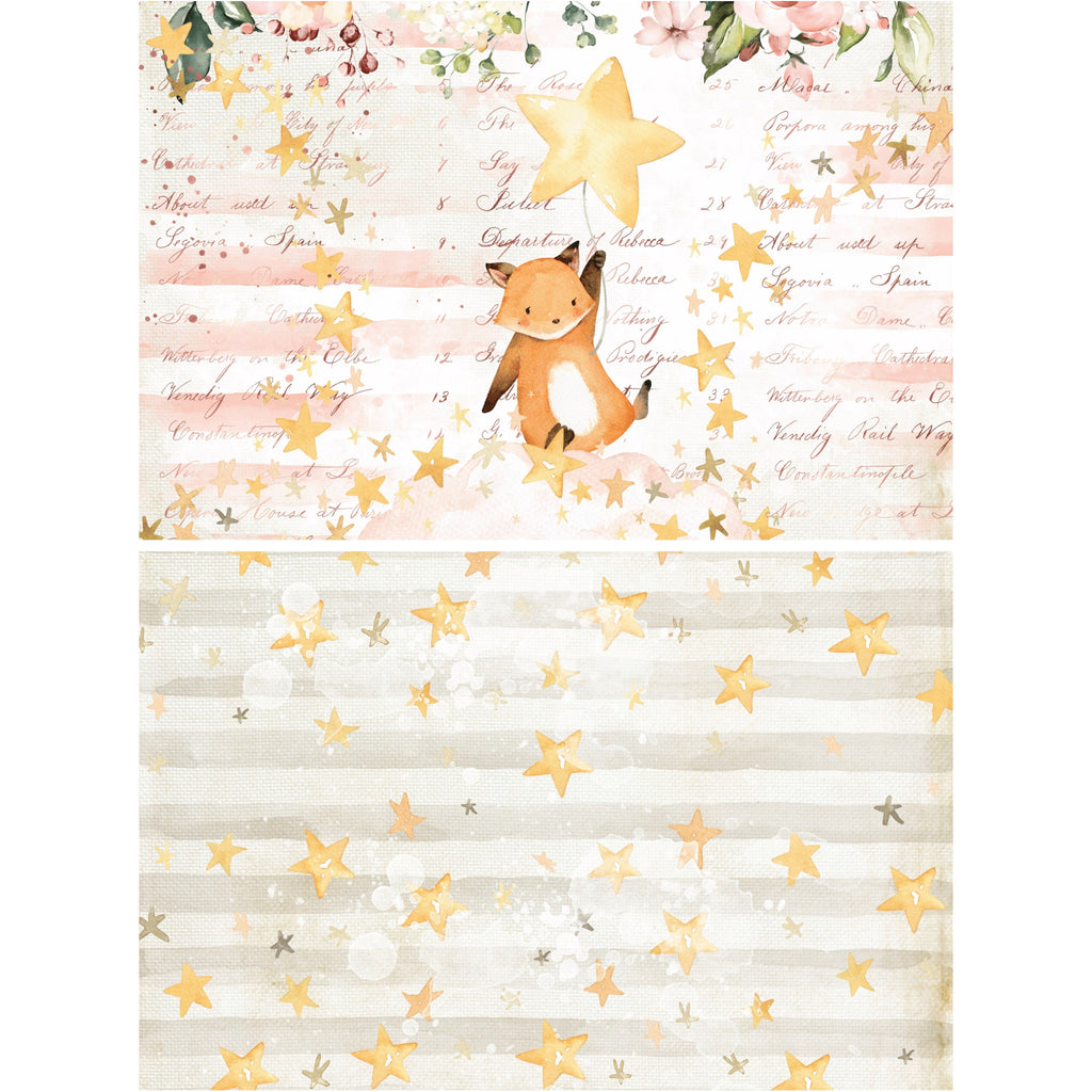 Country Craft Creations - Baby Dreams Girl  - 8x8 Cotton Bristol 24 Sheets.