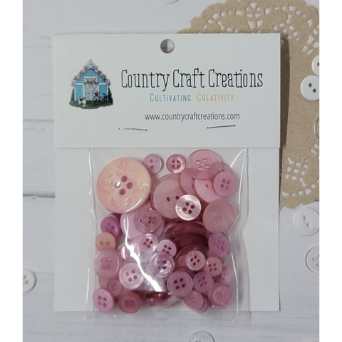 Buttons - Granny's Craft Buttons - Rose Taupe