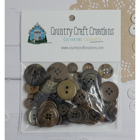 Buttons - Granny's Craft Buttons - Brown Bear