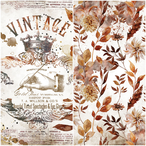 Country Craft Creations - Gentlemen Fleur - Cotton Bristol 24 Sheets 8x8