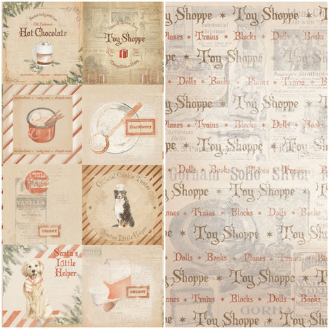 Country Craft Creations - Santa's Little Helper - 8x8 - Cotton Bristol