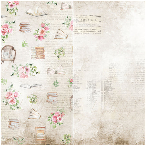 Country Craft Creations - Once Upon a Book - 12x12 - Cotton Bristol